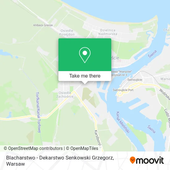 Blacharstwo - Dekarstwo Senkowski Grzegorz map