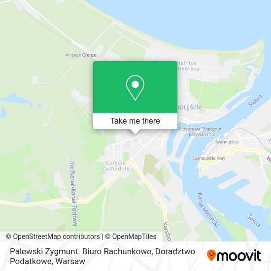 Palewski Zygmunt. Biuro Rachunkowe, Doradztwo Podatkowe map