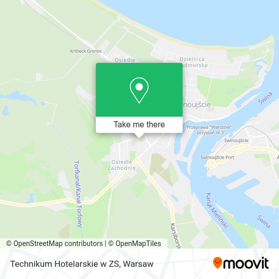 Technikum Hotelarskie w ZS map