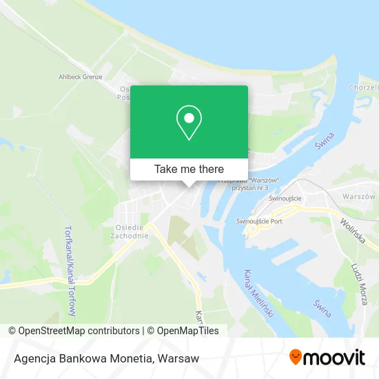 Карта Agencja Bankowa Monetia