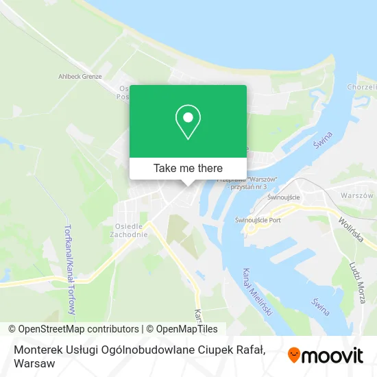 Monterek Usługi Ogólnobudowlane Ciupek Rafał map