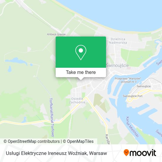 Usługi Elektryczne Ireneusz Woźniak map