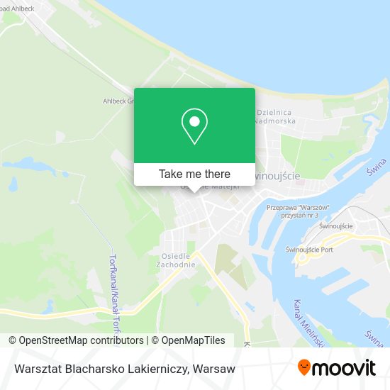 Warsztat Blacharsko Lakierniczy map