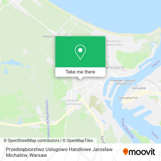 Przedsiębiorstwo Usługowo Handlowe Jarosław Michałów map