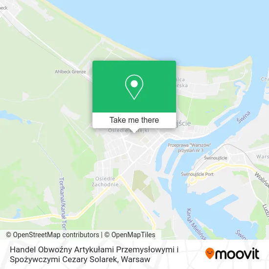 Handel Obwoźny Artykułami Przemysłowymi i Spożywczymi Cezary Solarek map