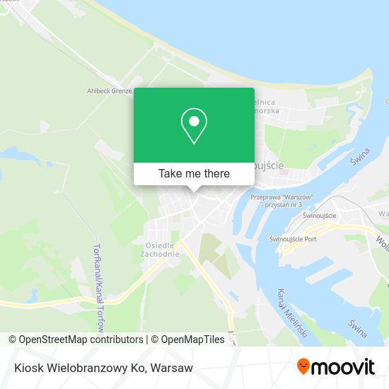 Kiosk Wielobranzowy Ko map