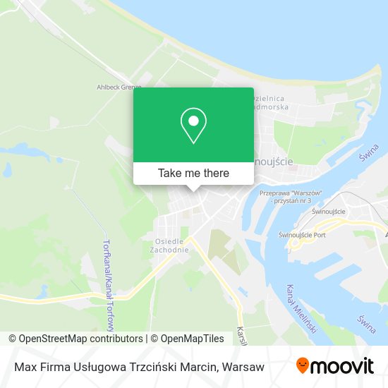 Max Firma Usługowa Trzciński Marcin map