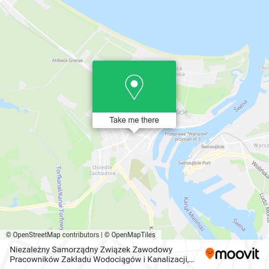 Niezależny Samorządny Związek Zawodowy Pracowników Zakładu Wodociągów i Kanalizacji map