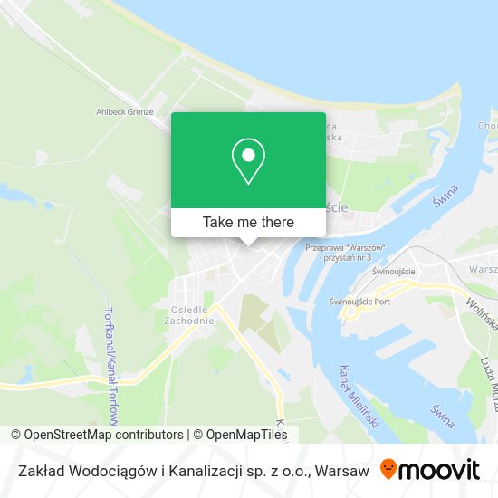 Zakład Wodociągów i Kanalizacji sp. z o.o. map