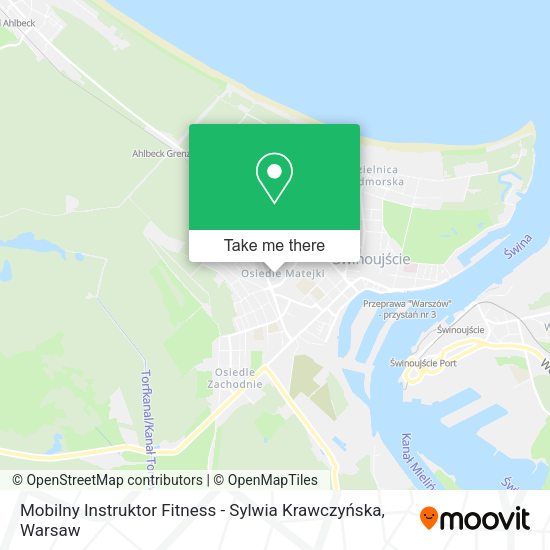 Карта Mobilny Instruktor Fitness - Sylwia Krawczyńska