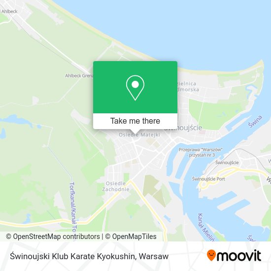 Świnoujski Klub Karate Kyokushin map