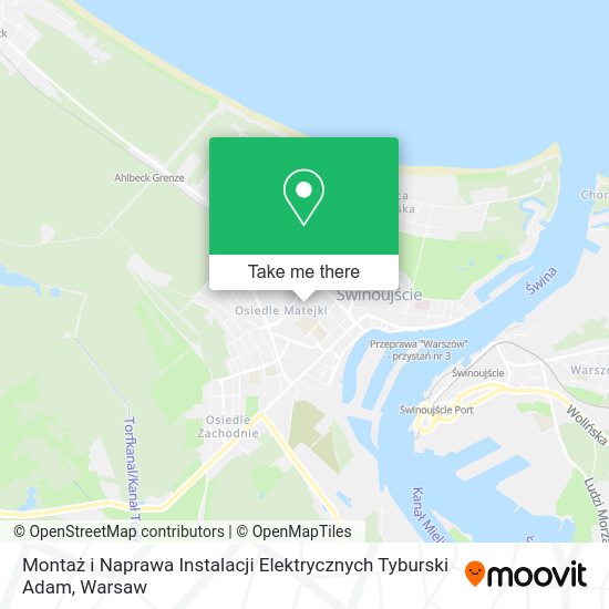 Карта Montaż i Naprawa Instalacji Elektrycznych Tyburski Adam