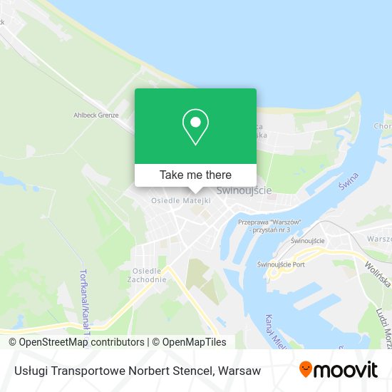 Usługi Transportowe Norbert Stencel map