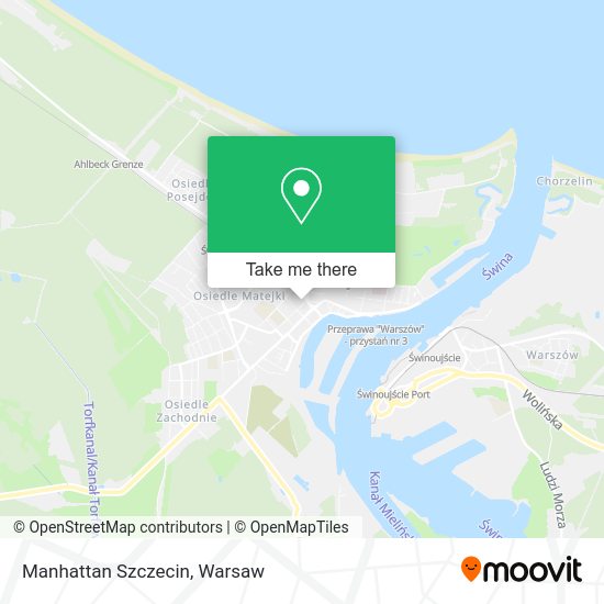 Manhattan Szczecin map