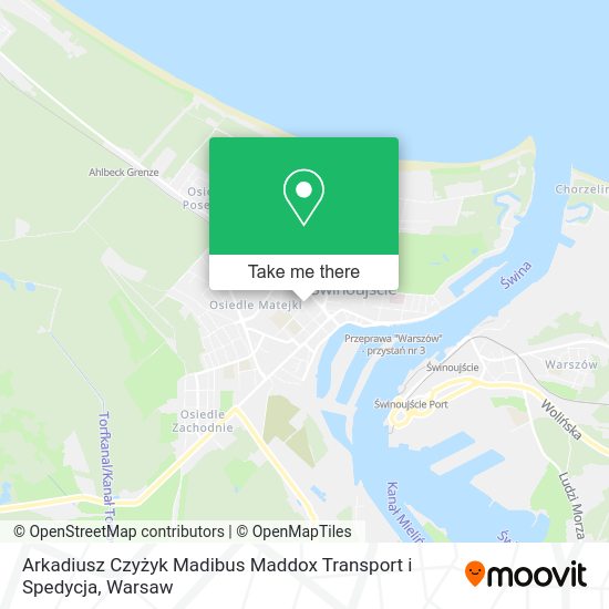 Arkadiusz Czyżyk Madibus Maddox Transport i Spedycja map