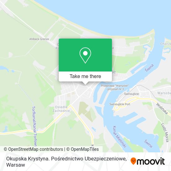 Карта Okupska Krystyna. Pośrednictwo Ubezpieczeniowe