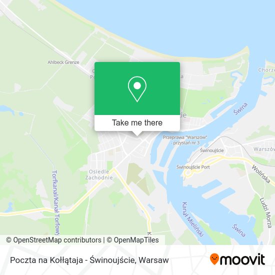 Poczta na Kołłątaja - Świnoujście map