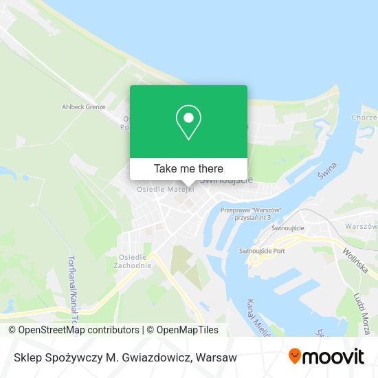 Sklep Spożywczy M. Gwiazdowicz map