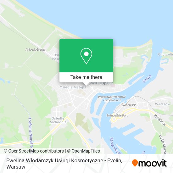 Ewelina Włodarczyk Usługi Kosmetyczne - Evelin map