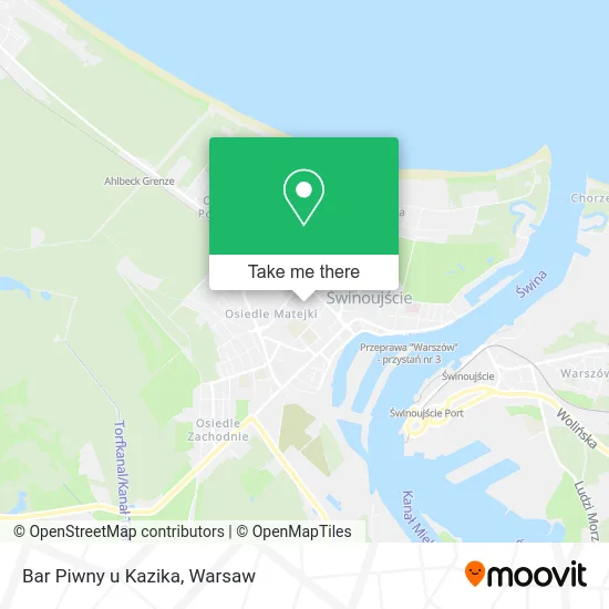 Карта Bar Piwny u Kazika