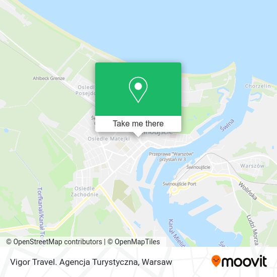 Карта Vigor Travel. Agencja Turystyczna