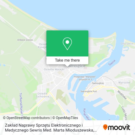 Zakład Naprawy Sprzętu Elektronicznego i Medycznego Sewris Med. Marta Mioduszewska map