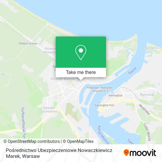 Pośrednictwo Ubezpieczeniowe Nowaczkiewicz Marek map