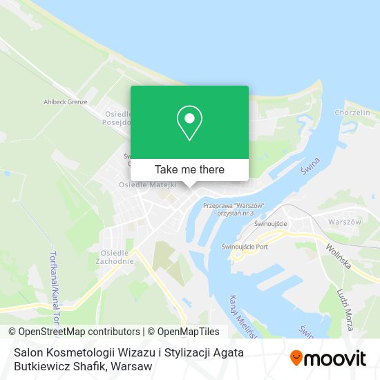 Salon Kosmetologii Wizazu i Stylizacji Agata Butkiewicz Shafik map