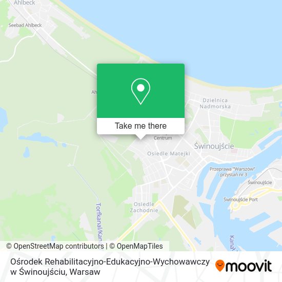 Ośrodek Rehabilitacyjno-Edukacyjno-Wychowawczy w Świnoujściu map