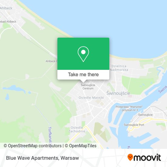 Blue Wave Apartments map