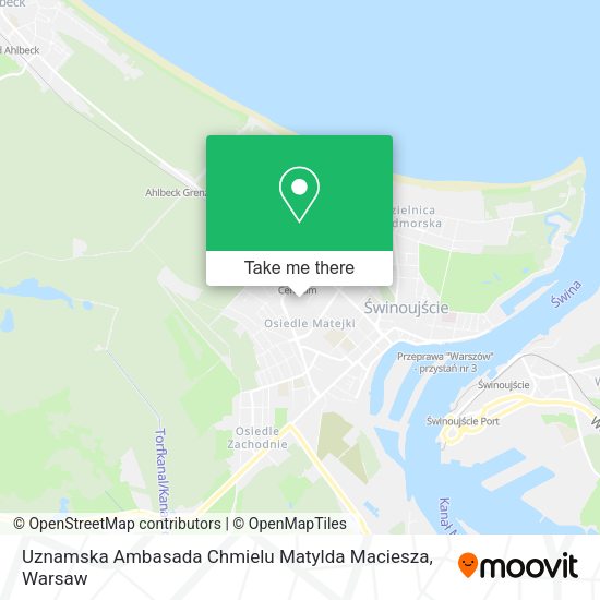 Uznamska Ambasada Chmielu Matylda Maciesza map