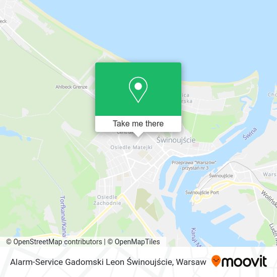 Карта Alarm-Service Gadomski Leon Świnoujście