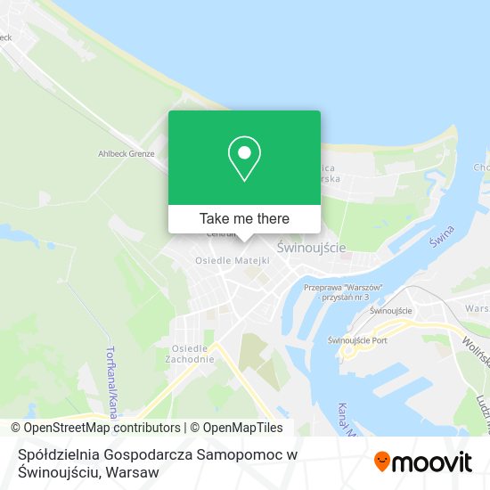 Spółdzielnia Gospodarcza Samopomoc w Świnoujściu map