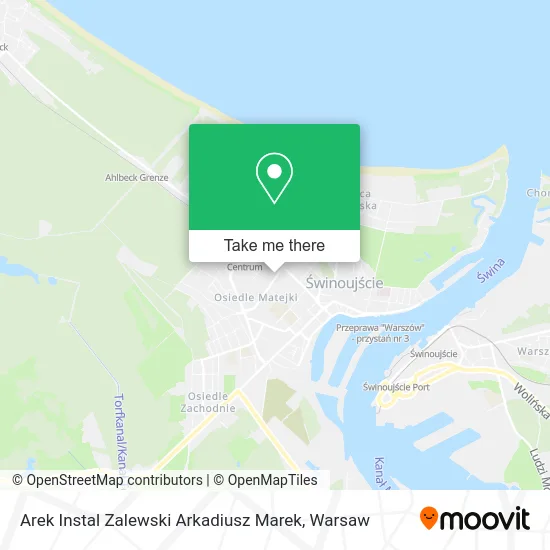 Карта Arek Instal Zalewski Arkadiusz Marek