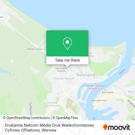 Карта Drukarnia Netcom Media Druk Wielkoformatowy Cyfrowy Offsetowy