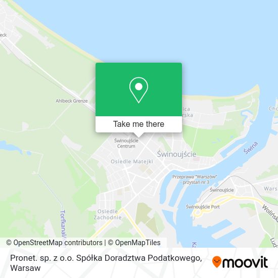 Pronet. sp. z o.o. Spółka Doradztwa Podatkowego map