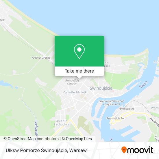 Ulksw Pomorze Świnoujście map