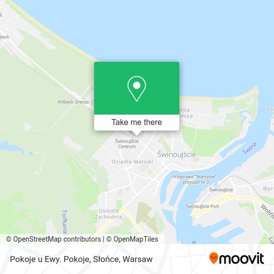 Pokoje u Ewy. Pokoje, Słońce map