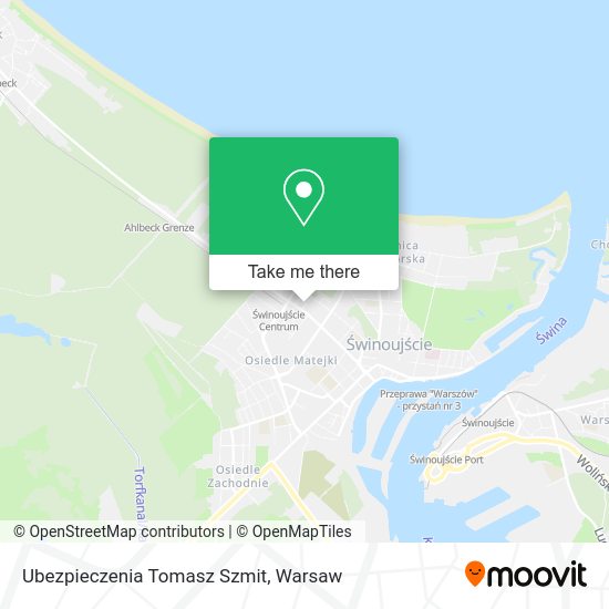 Ubezpieczenia Tomasz Szmit map