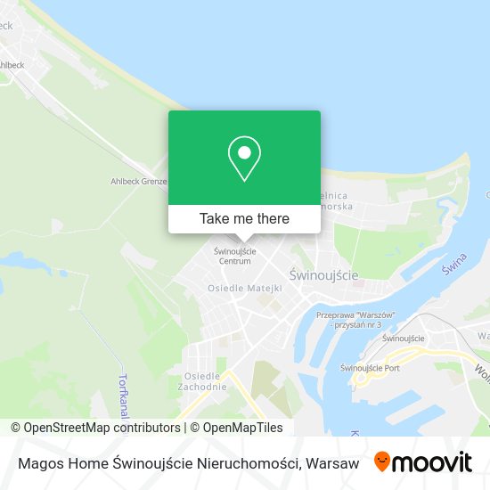 Magos Home Świnoujście Nieruchomości map