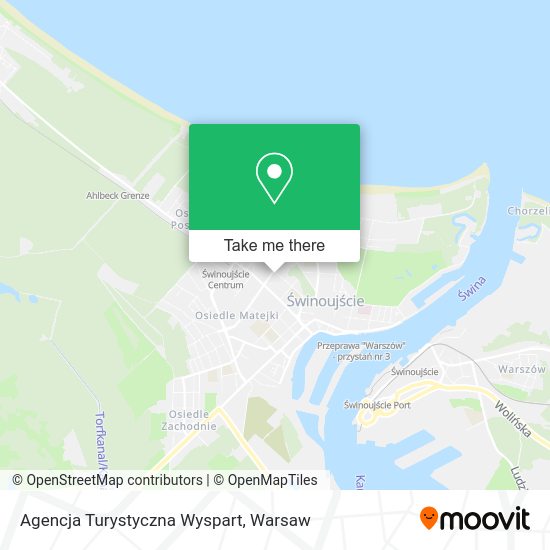 Agencja Turystyczna Wyspart map