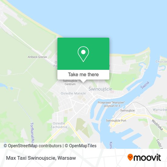 Карта Max Taxi Swinoujscie