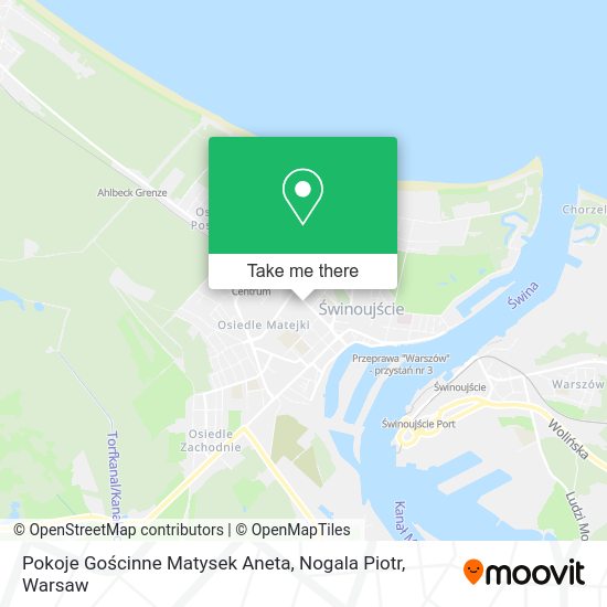 Pokoje Gościnne Matysek Aneta, Nogala Piotr map