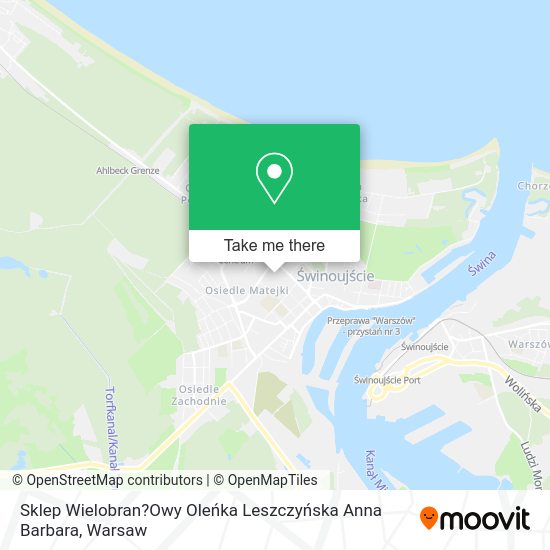 Sklep Wielobran?Owy Oleńka Leszczyńska Anna Barbara map