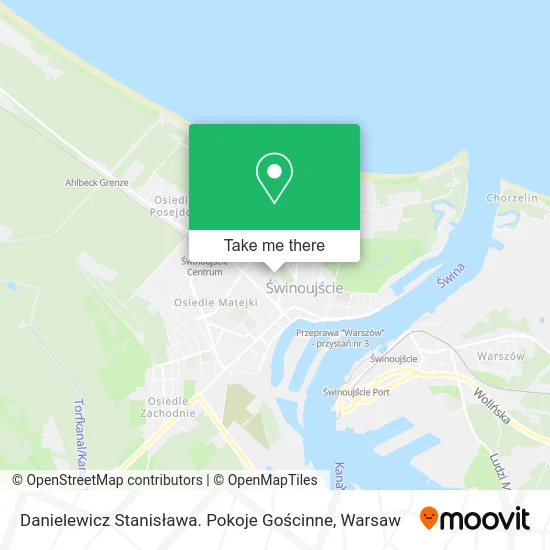 Danielewicz Stanisława. Pokoje Gościnne map