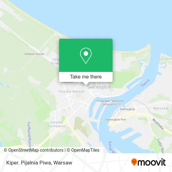 Kiper. Pijalnia Piwa map