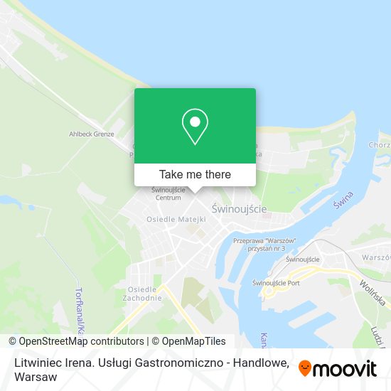 Litwiniec Irena. Usługi Gastronomiczno - Handlowe map