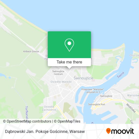 Dąbrowski Jan. Pokoje Gościnne map