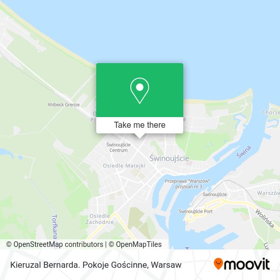 Kieruzal Bernarda. Pokoje Gościnne map