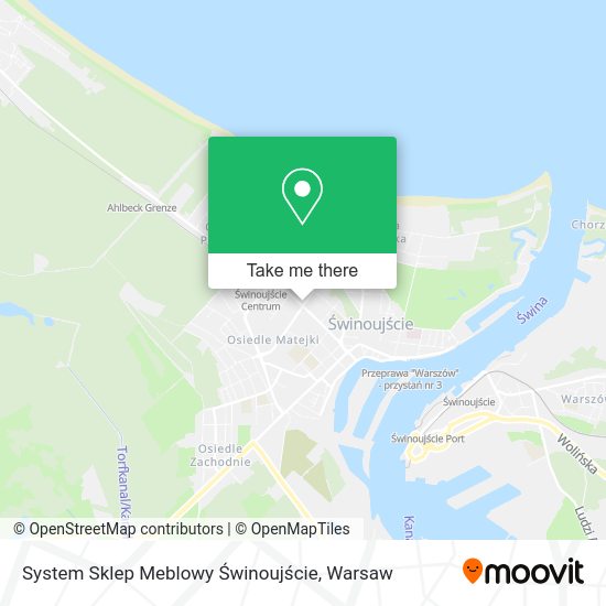 System Sklep Meblowy Świnoujście map